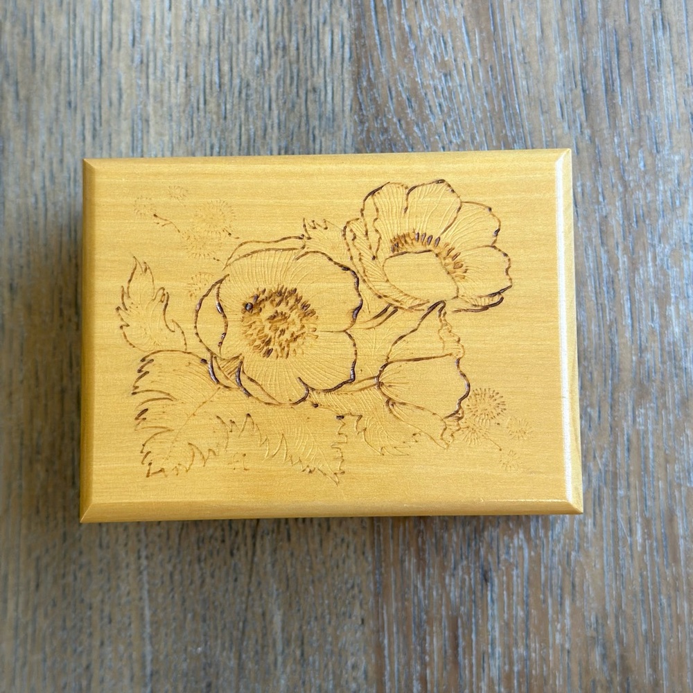Vintage Reuge Wooden Music Box Swiss Movement
